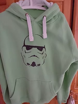 Buy Stormtrooper Face Hoodie XL Green And Black With Pocket  • 8£