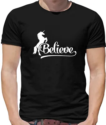 Buy Believe Unicorn - Mens T-Shirt - Magic Cute Magical Unicorns • 13.95£
