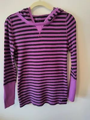 Buy Calvin Klein Performance, Purple Striped, Long Sleeve, Pullover Hoodie, Size L • 10.42£