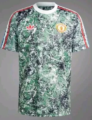 Buy Manchester United Stone Roses 2024 2025 Football Shirt Top SMALL  • 33.99£