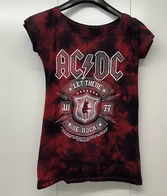 Buy AC/DC AC DC Red & Black Band Tee Tshirt Womens Full Volume By EMP Size Small • 19.99£