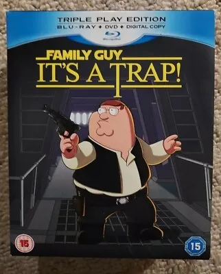Buy Family Guy T-Shirt It's A Trap Ltd Edition Collector Card Script Blu-ray DVD NEW • 13.50£