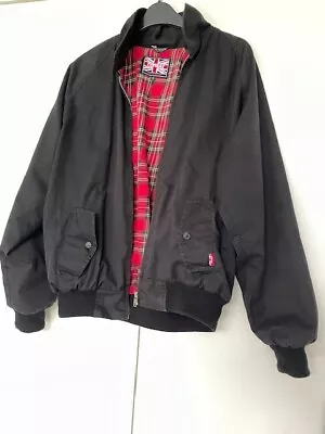 Buy Harrington Black/Red Check Made In England Combat Jacket Size Small • 8£