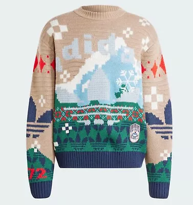 Buy Adidas Unisex Ugly Christmas Sweater. Holiday. New Size Medium. Oversized • 46.30£