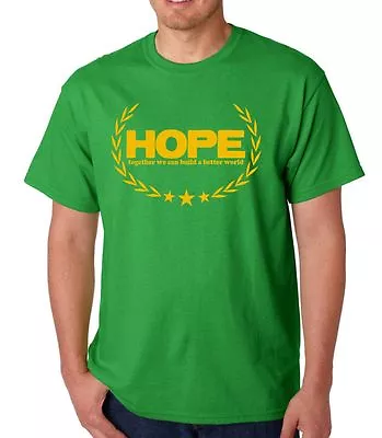 Buy Hope T-shirt PEACE QUOTE FUNNY GEEK HUMOUR FAITH LOVE ANTI-WAR RELIGIOUS GOD • 14.99£