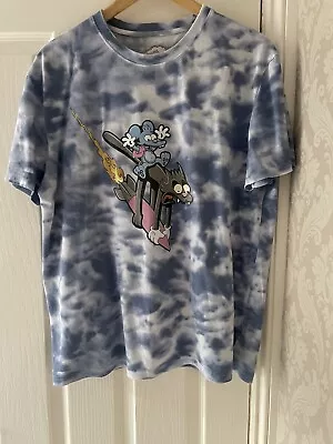 Buy Men’s Size XL Tie Dye The Simpsons Itchy & Scratchy T-Shirt • 6£