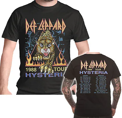 Buy Def Leppard T Shirt Hysteria '88 Official Rock Album Tour Licensed Tee S-2XL New • 16.99£