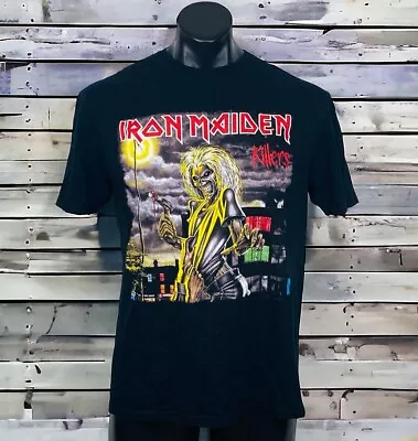 Buy Iron Maiden  Killers  Unisex Black T Shirt 81 Album Cover Gildan Softstyle Large • 18.58£
