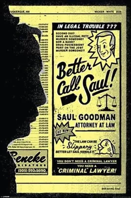 Buy Impact Merch. Poster: Breaking Bad - Better Call Saul! 610mm X 915mm #336 • 8.19£