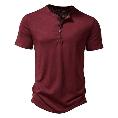 Buy Bamboo Cotton Sleeve V Neck T T-Shirts Men 2023 New Ultra-Soft Slim Fit. • 14.29£