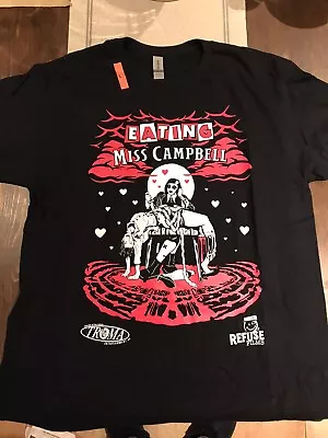 Buy EATING MISS CAMPBELL : Official Refuse Films & Troma Films T-shirt - Size L NEW • 10£