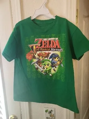 Buy 2016 The Legend Of Zelda Triforce Heroes Nintendo Youth Large 10-12 T Shirt Tee • 9.23£