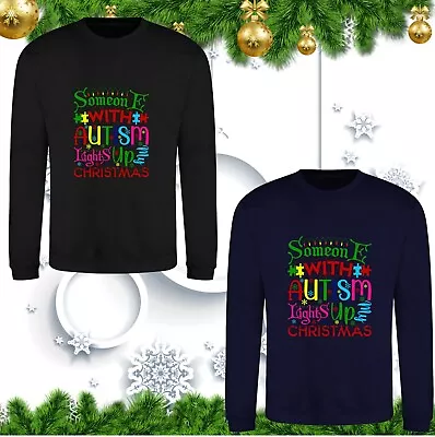 Buy Someone With Autism Lights Up Christmas Jumper Xmas Autism Awareness Winter Top • 21.99£