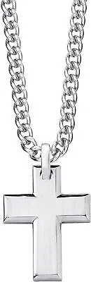 Buy S.Oliver Chain With Pendant Men Sets, 50 Cm, Silver, Cross, Comes In Jewelry • 79.49£