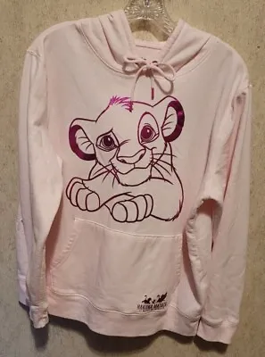 Buy Disney The Lion King Hoodie Womens Large* Pullover Sweatshirt Metallic Pink • 14.17£