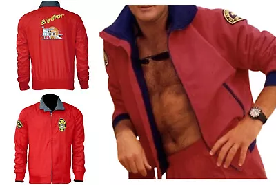 Buy Mens Bomber Classic Vintage Retro Trendy Fashion Red Cotton Jacket • 49.99£
