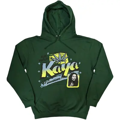 Buy Bob Marley Kaya Unisex Green Hoodie, Pullover Hoodie, Official Merch • 27.95£