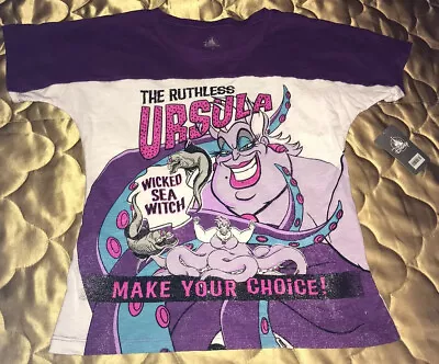 Buy Disney Parks Villains Ursula T- Shirt S L XL Vintage Tabloid New • 47.24£