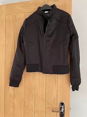 Buy Black Bomber Jacket In Satin Polyester • 18£