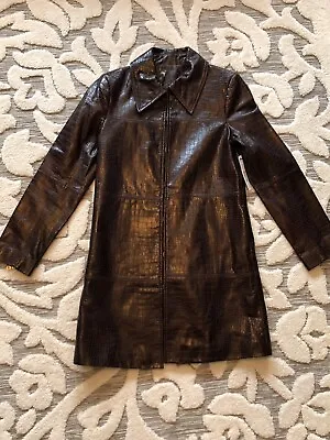 Buy Alice + Olivia Crocodile Leather Jacket  • 567£