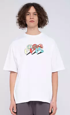 Buy Santa Cruz Journey T-Shirt White Mens Small Sample 50% Off SCU-T1061 • 17.50£