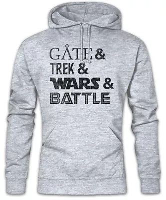 Buy Gate & Trek & Wars & Battle Hoodie Sweatshirt Fun Geek Nerd Sci-Fi • 40.79£