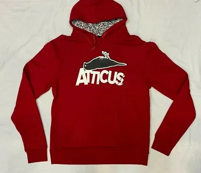 Buy Atticus Hooded Top Mens Pullover  Medium Quake Red Blink 182 Hoppus Y2k Vintage • 59.99£