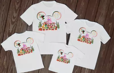 Buy White Matching Shirts Disney Family Castle Gingerbread Matching T-shirts Xmas • 9.49£