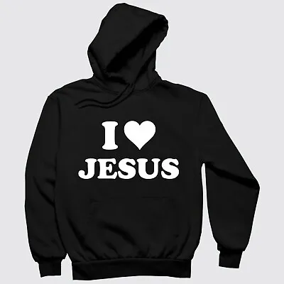 Buy I Love Jesus Hoodie Love For Jesus Sweatshirt Christian God Faith Gift Hoodies • 17.75£