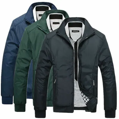 Buy Mens Jacket Summer Lightweight Coat Casual Outfit Tops Outerwear Clothing • 24.55£