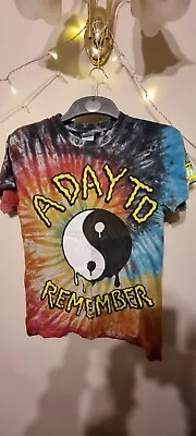 Buy Gildan A Day To Remember Tie Dye Short Sleeve Band T-Shirt Size Med • 20£