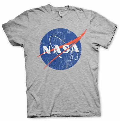 Buy Officially Licensed NASA Washed Insignia Men's T-Shirt S-XXL Sizes • 19.53£