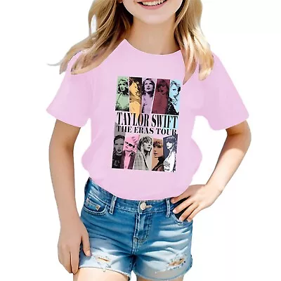 Buy Taylor Theme T Shirts 5 Color Girls Boys Short Sleeve Round Neck Printed T Shirt • 8.89£