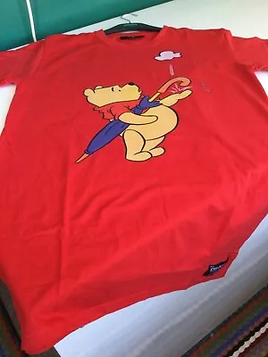 Buy Winnie The Pooh Red T-shirt Medium 12-14 • 8.50£