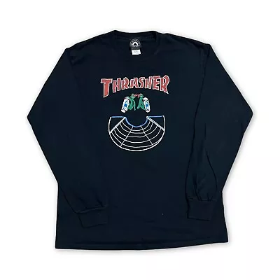 Buy Mens Thrasher T Shirt Medium Black Ninja Turtles Long Sleeve Cotton • 29.99£