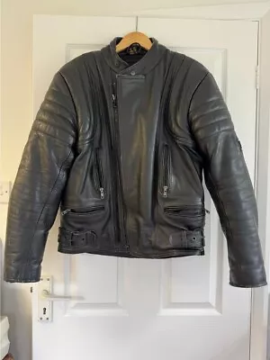 Buy Biker Leather Jacket, JTS Sporting Leatherwear, Size 42 • 20£