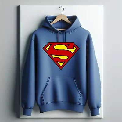 Buy Superman Hoodie, Super Hero Hoodie, Kids Gift Hoodie, Cartoon Hoodie, Movie Hood • 20.99£