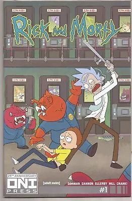 Buy Rick And Morty #1 - Oni 25th Anniversary Variant - Silver Foil Logo • 20.07£