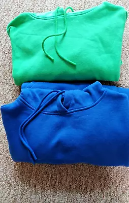 Buy 2 X Ladies NEW LOOK Hoodies, Size S, Blue And Green • 6£