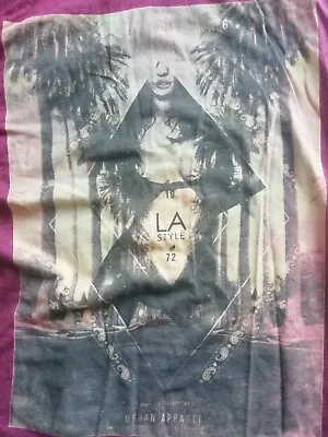 Buy Men's Burgundy Summer T Shirt Small - LA Los Angeles Palm Trees Model Stripper • 15.99£