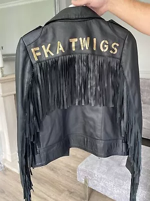 Buy Tribute 27 Genuine Leather Jacket FKA TWIGS (Size UK-XS. Size US-1) • 50£