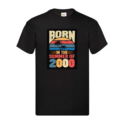 Buy T Shirt Personalised Born In The Summer Of 2000 Birthday Men T-shirt Funny Gift • 12.99£