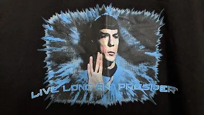 Buy Star Trek T Shirt Spock Live Long And Prosper - Size L • 20£