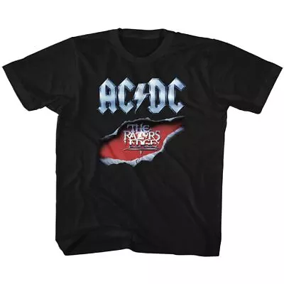 Buy Kids AC/DC Razors Edge Black Rock And Roll Music Band T-Shirt • 19.29£