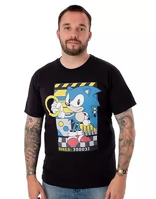 Buy Sonic The Hedgehog Black Short Sleeved T-Shirt (Mens) • 16.99£