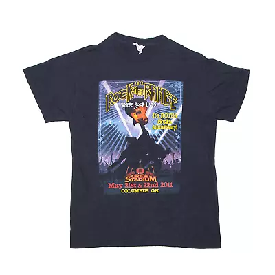 Buy DELTA PRO WEIGHT Mens Rock On The Range Black USA Band Short Sleeve T-Shirt M • 13.99£