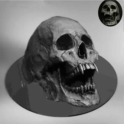 Buy Skull Stainless Men's Steel Vampire Vintage Punk Gothic Horror Jewelry Ring • 4.73£