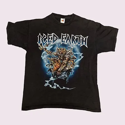Buy Iced Earth Set Abominae T-Shirt Short Sleeve Cotton Black Mens Medium • 9.99£