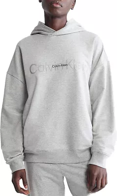 Buy Calvin Klein Women's Embossed Icon Lounge Hoodie,Large • 48.64£
