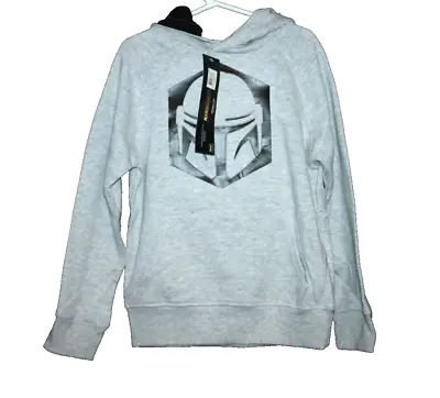 Buy NWT Boys Hoodie Jacket Size 5/6 Star Wars Mandalorian Pullover Sweatshirt Gray • 12.87£